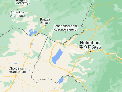 Map showing location of Jalai Nur (49.45, 117.7)