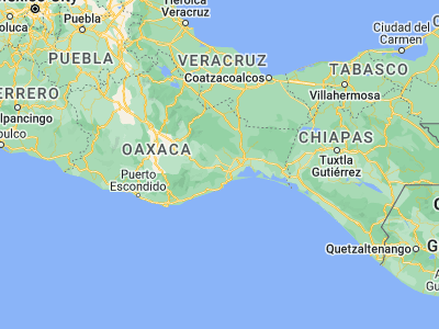Map showing location of Jalapa (16.5, -95.46667)