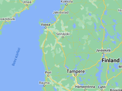 Map showing location of Jalasjärvi (62.5, 22.75)