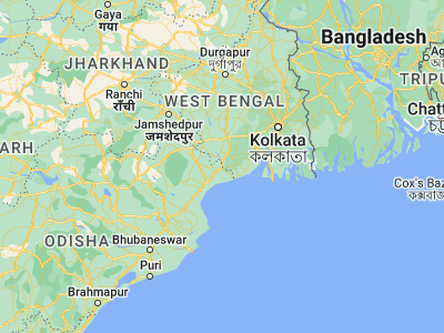 Map showing location of Jaleshwar (21.81667, 87.21667)