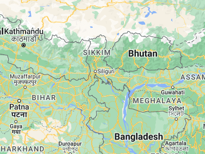 Map showing location of Jalpāiguri (26.51667, 88.73333)