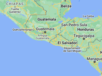 Map showing location of Jalpatagua (14.14167, -90.00861)