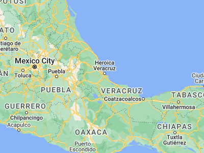 Map showing location of Jamapa (19.04088, -96.24036)