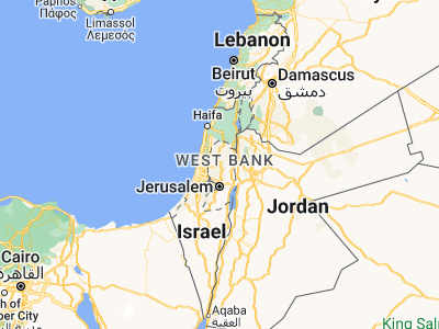 Map showing location of Jammā‘īn (32.13164, 35.20404)