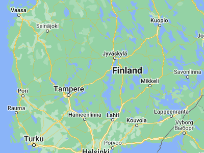 Map showing location of Jämsä (61.8642, 25.19002)