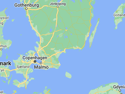 Map showing location of Jämshög (56.23333, 14.51667)