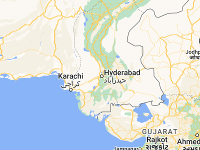 Map showing location of Jamshoro (25.43939, 68.29027)