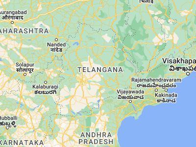 Map showing location of Jangaon (17.71667, 79.18333)