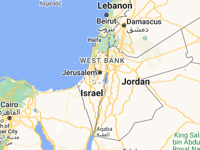 Map showing location of Jannātah (31.66958, 35.21961)