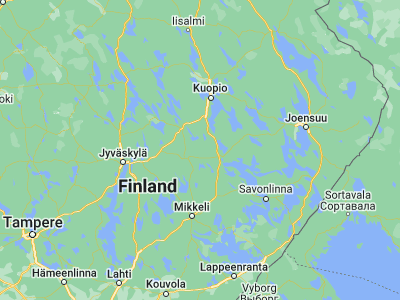Map showing location of Jäppilä (62.37899, 27.43372)