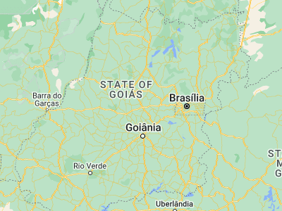 Map showing location of Jaraguá (-15.75694, -49.33444)