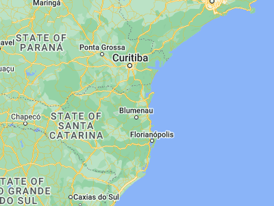 Map showing location of Jaraguá do Sul (-26.48611, -49.06667)