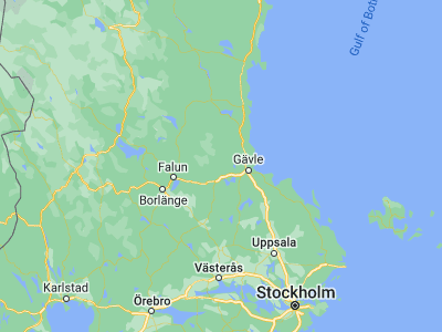 Map showing location of Järbo (60.71667, 16.6)