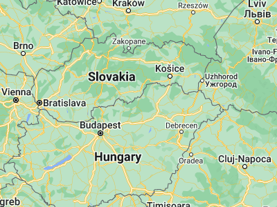 Map showing location of Járdánháza (48.15, 20.25)
