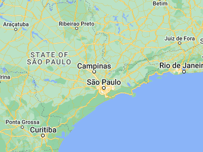 Map showing location of Jarinu (-23.10139, -46.72833)
