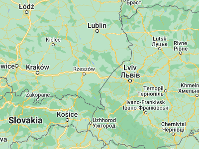Map showing location of Jarosław (50.01623, 22.67776)