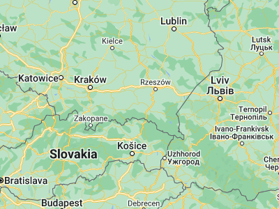 Map showing location of Jasło (49.74506, 21.47252)