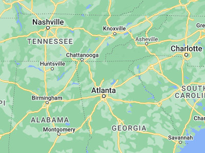 Map showing location of Jasper (34.46787, -84.42909)