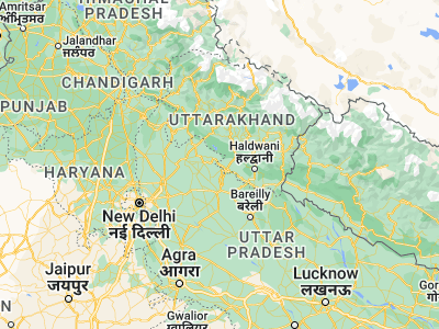 Map showing location of Jaspur (29.27944, 78.82656)