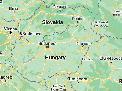 Map showing location of Jászdózsa (47.5661, 20.01534)