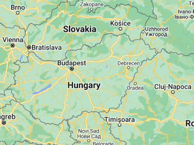 Map showing location of Jászladány (47.36667, 20.16667)
