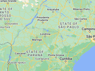 Map showing location of Jataizinho (-23.25417, -50.98)