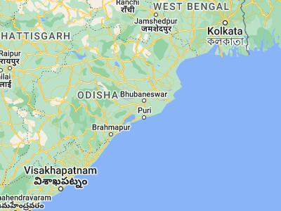Map showing location of Jatani (20.16667, 85.7)