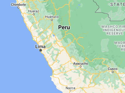 Map showing location of Jauja (-11.77584, -75.49656)