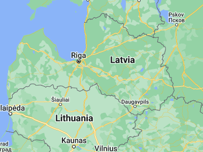Map showing location of Jaunjelgava (56.61667, 25.08333)