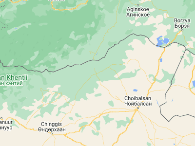 Map showing location of Javarthushuu (49.15, 112.73333)