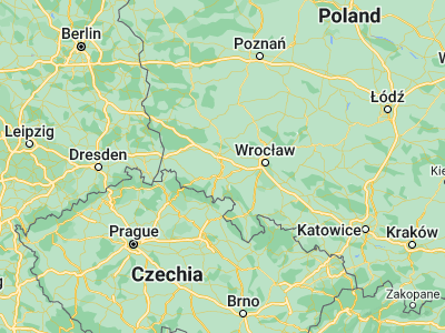 Map showing location of Jawor (51.05132, 16.19347)