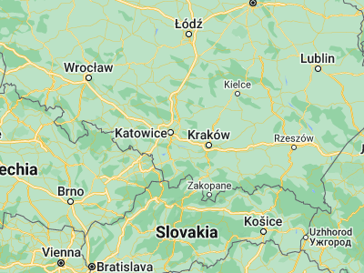 Map showing location of Jaworzno (50.20528, 19.27498)