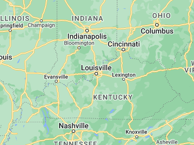 Map showing location of Jeffersonville (38.27757, -85.73718)