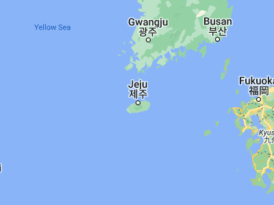 Map showing location of Jeju (33.50972, 126.52194)