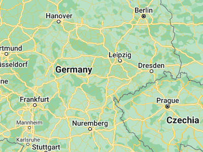 Map showing location of Jena (50.92878, 11.5899)