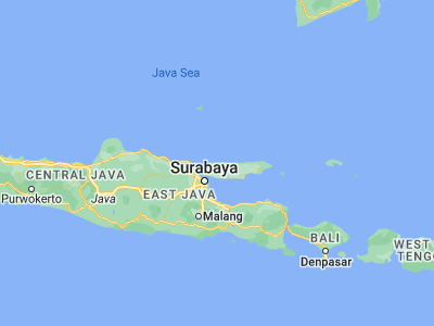 Map showing location of Jeratmaling (-6.897, 112.9963)