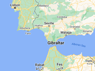 Map showing location of Jerez de la Frontera (36.68645, -6.13606)