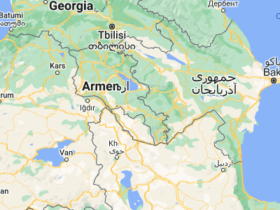 Map showing location of Jermuk (39.84173, 45.6723)
