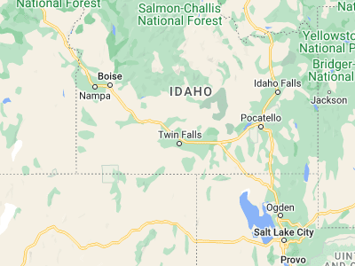 Map showing location of Jerome (42.72407, -114.51865)
