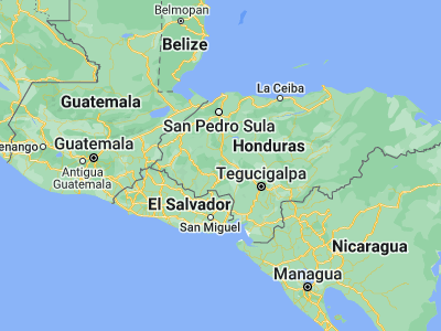Map showing location of Jesús de Otoro (14.48333, -87.98333)