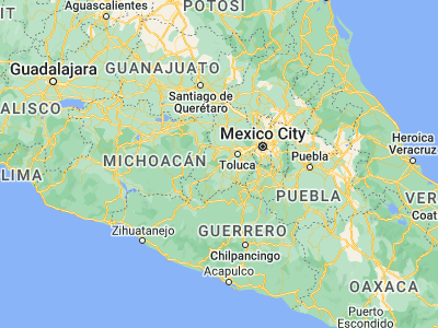 Map showing location of Jesús del Monte (19.10806, -99.99444)