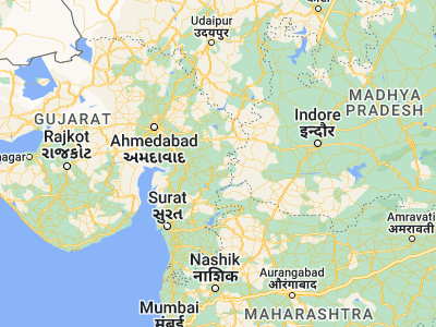 Map showing location of Jetpur (22.35, 73.83333)