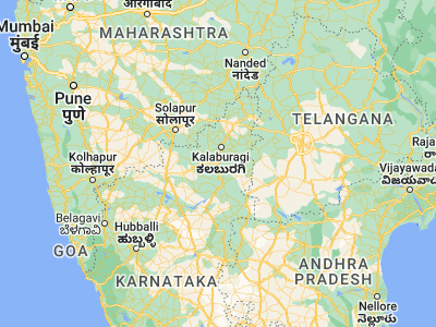 Map showing location of Jevargi (17.01667, 76.76667)