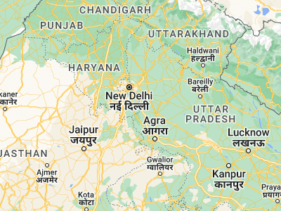 Map showing location of Jewar (28.1228, 77.55622)