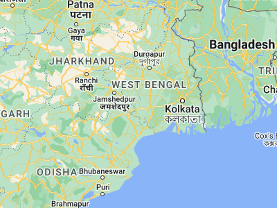Map showing location of Jhārgrām (22.45, 86.98333)