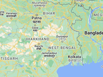 Map showing location of Jharia (23.75, 86.4)