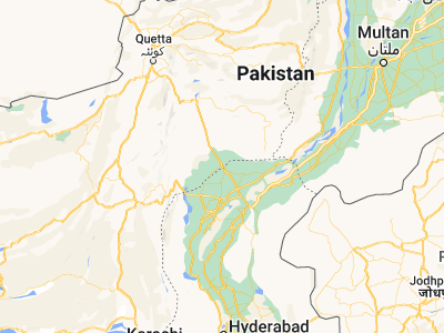 Map showing location of Jhatpat (28.37477, 68.34874)