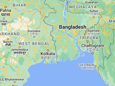 Map showing location of Jhingergācha (23.11134, 89.09061)