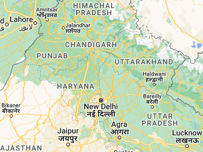 Map showing location of Jhinjhāna (29.52177, 77.22525)