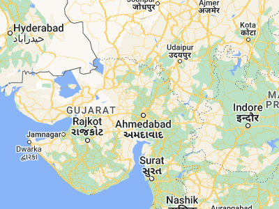 Map showing location of Jhulasan (23.3286, 72.47314)